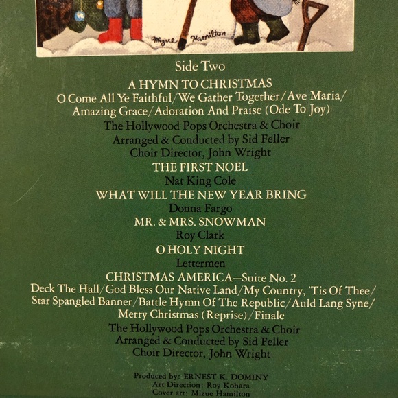 12” LP Vinyl Record  Christmas America - Picture 4 of 8